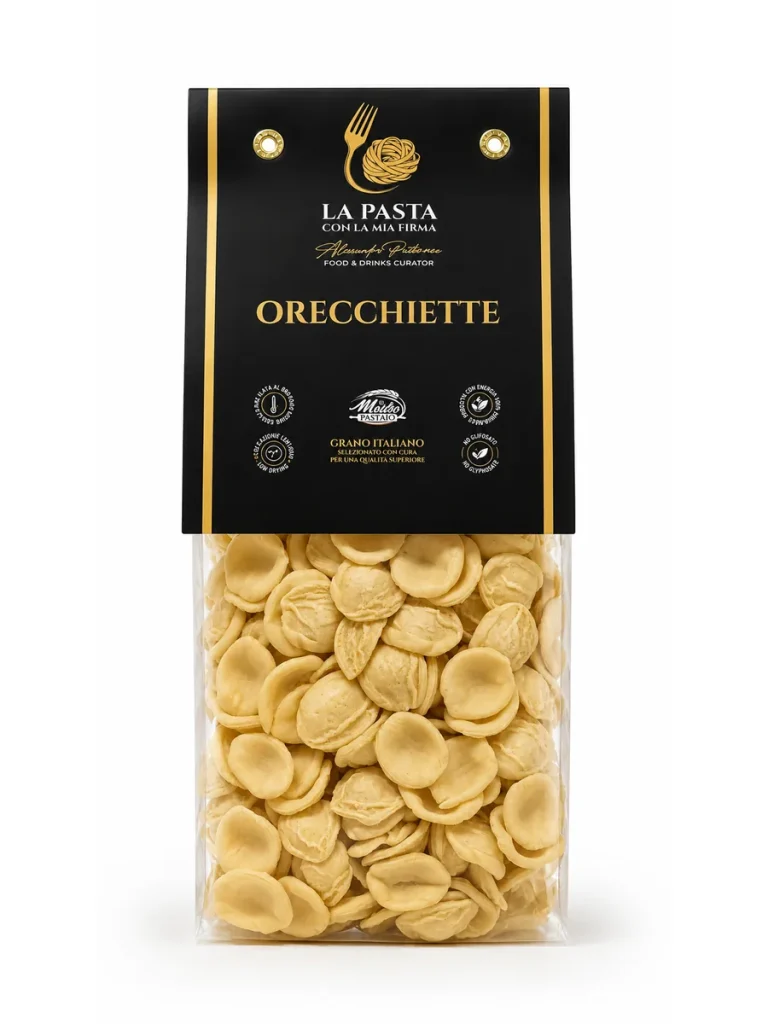Orecchiette Confezione di Orecchiette in semola di grano duro Senatore Cappelli