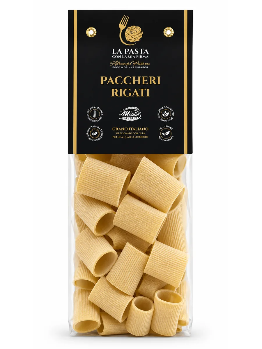 Confezione di Paccheri Rigati in semola di grano duro Senatore Cappelli