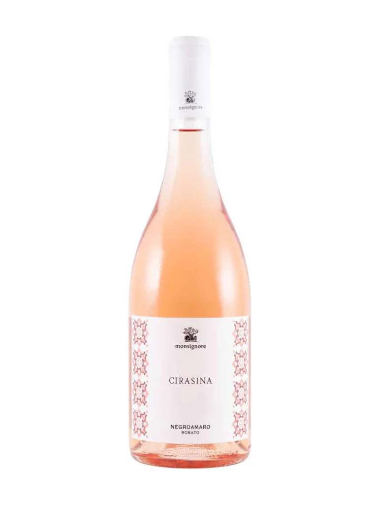 Bottiglia di Cirasina, Negroamaro rosato di Monsignore