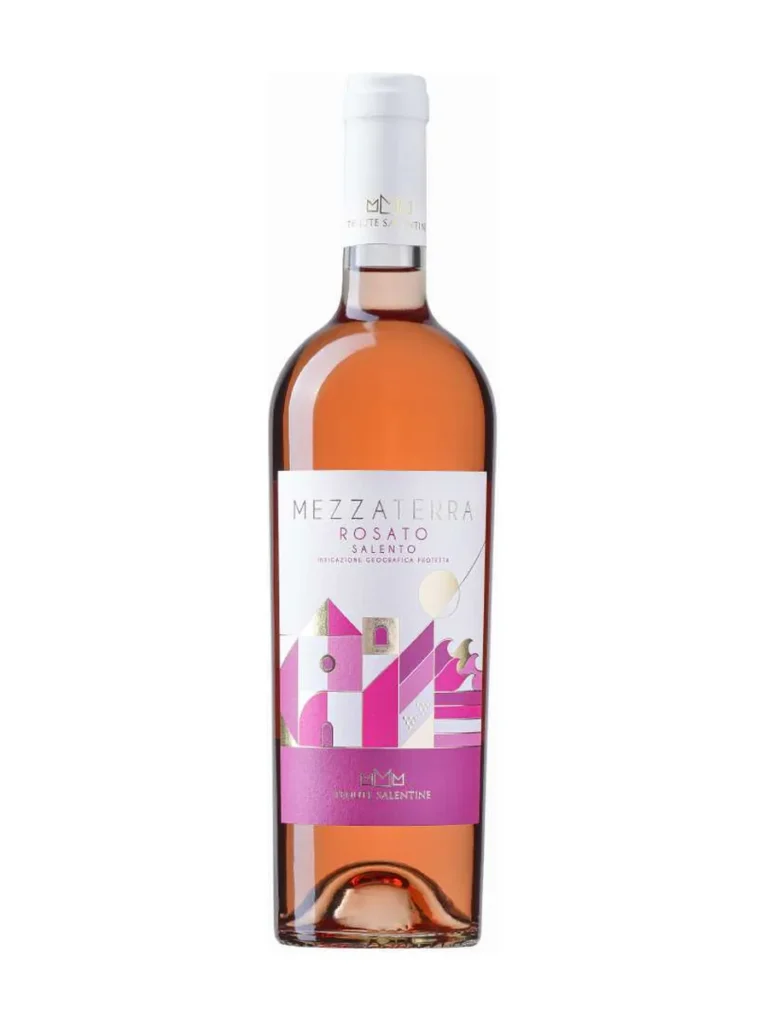 Bottiglia di Mezzaterra Rosato, Negroamaro rosato di Tenute Salentine