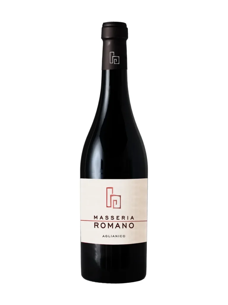 Bottiglia di Aglianico, rosso di Puglia di Masseria Romano
