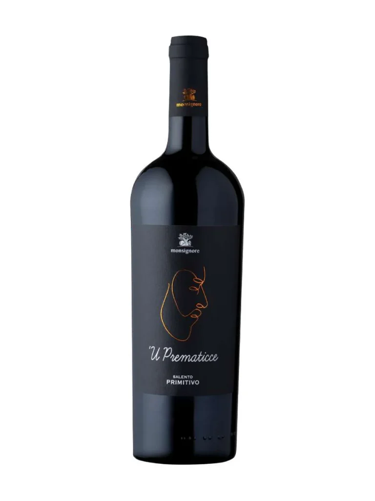Bottiglia di 'U Prematicce, Primitivo rosso di Monsignore